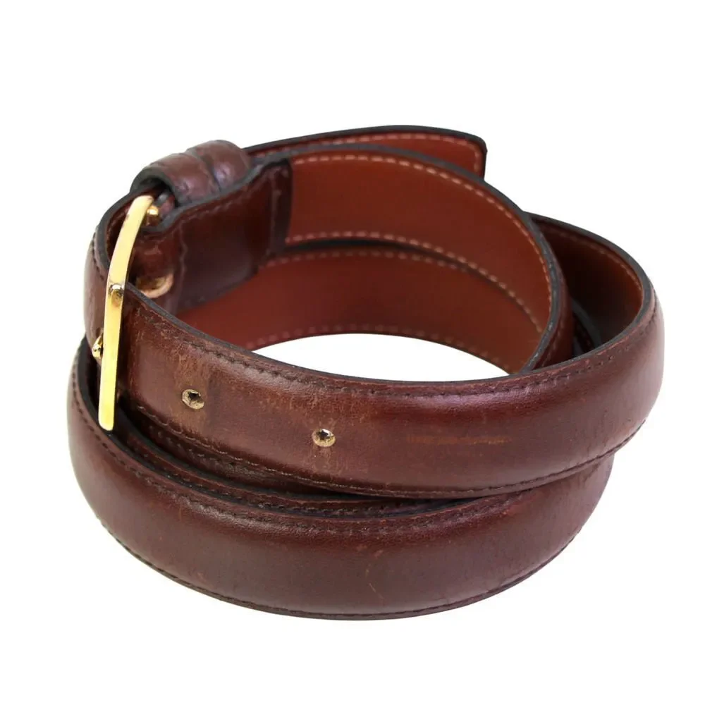 Made in USA BROWN GENUINE LEATHER 7/8